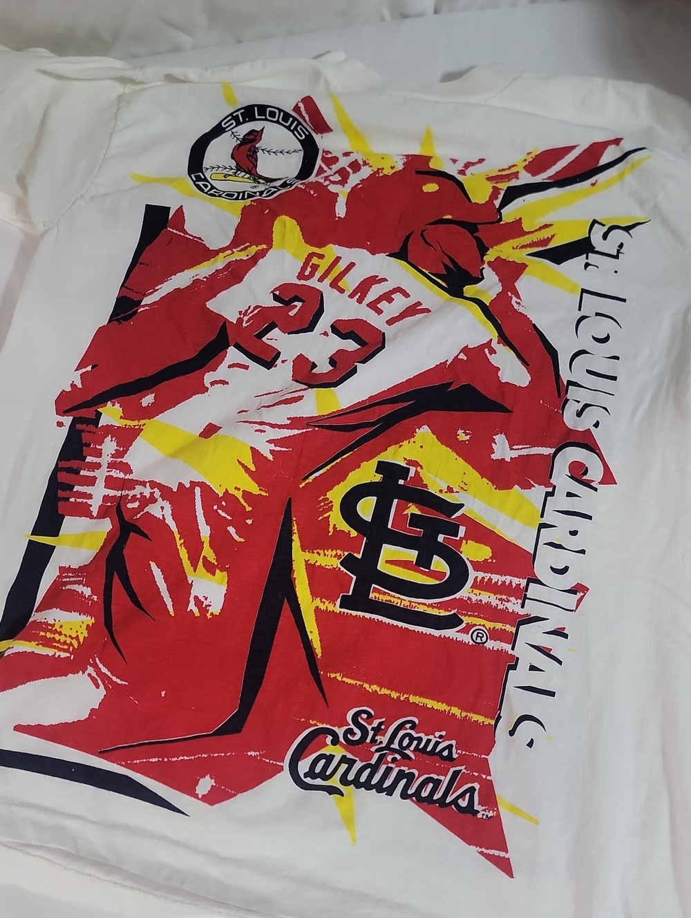 Vintage MLB St. Louis Cardinals Bernard Gilkey Coca-Cola Walmart All Over Print